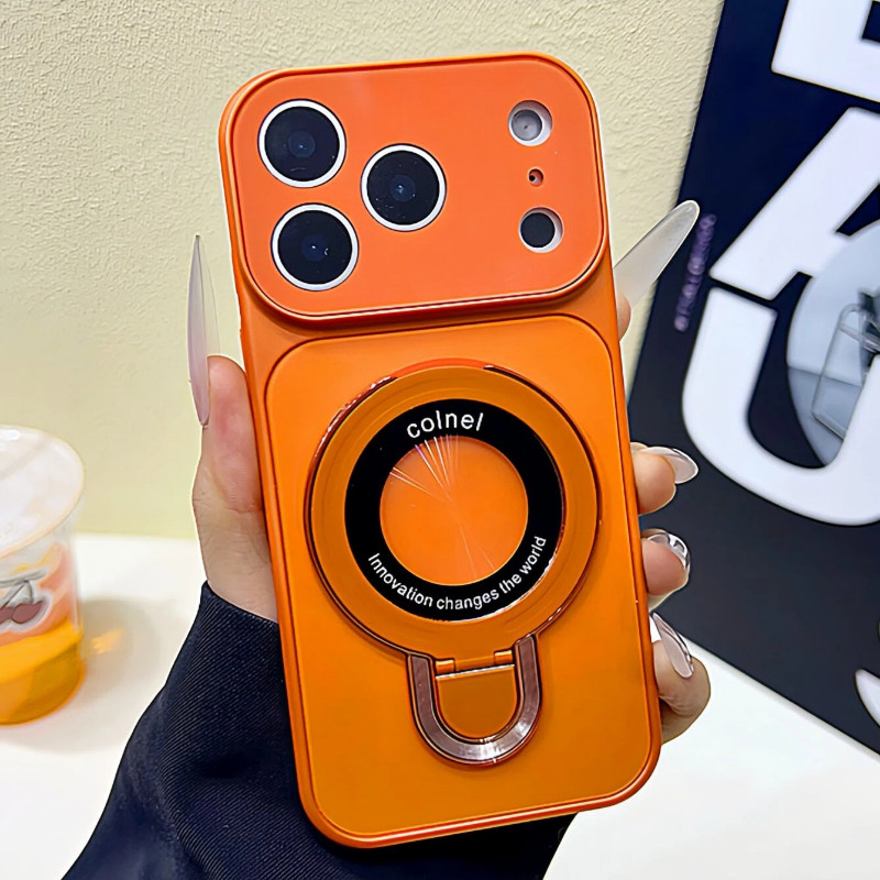 เคสโทรศัพท์แม่เหล็กสําหรับiPhone17 Pro Max 16 Pro 15 14 12 13 11 14 Plusพร้อมฝาครอบเลนส์กล้องAnti Shock