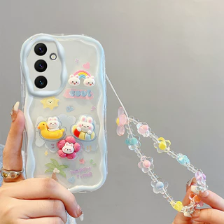 เคส For Samsung Galaxy A04S / A05S / A13 5G TPU เคส BBNYGZ สไตล์ครีม 3D ตุ๊กตากรณีโทรศัพท์ใสที่มีหลายรูปแบบ.