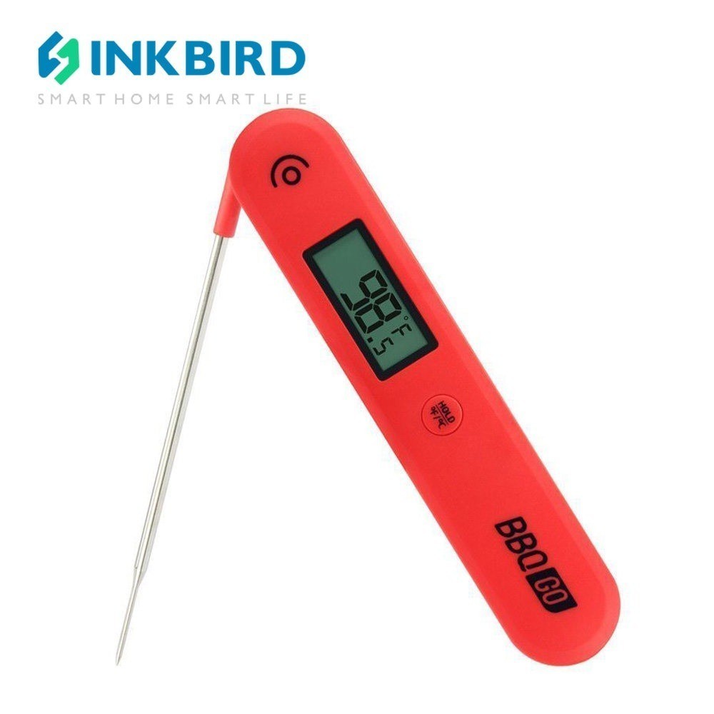 INKBIRD BG-HH1C เครื่องวัดอุณหภูมิอาหารที่มีประโยชน์เครื่องวัดอุณหภูมิเนื้ออ่านทันทีพร้อมการสอบเทียบ LCD พลังงานต่ําปิดอัตโนมัติและพกพาสําหรับทําอาหารบาร์บีคิวเบเกอรี่,