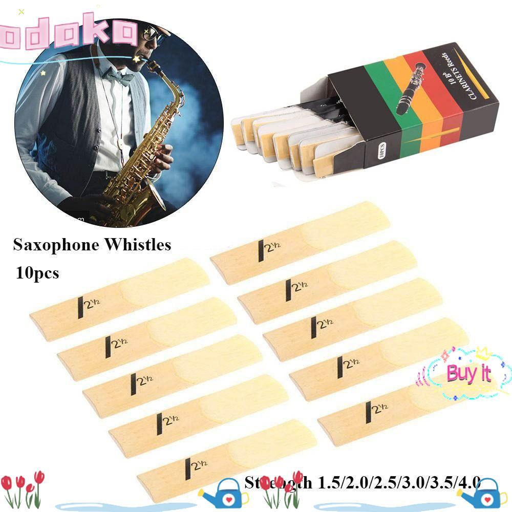 ODAKA Clarinet Reed, Reed 10 ชิ้นนกหวีดแซ็กโซโฟน, Strength Alto 1.5/2.0/2.5/3.0/3.5/4.0 Bb Tone Clar