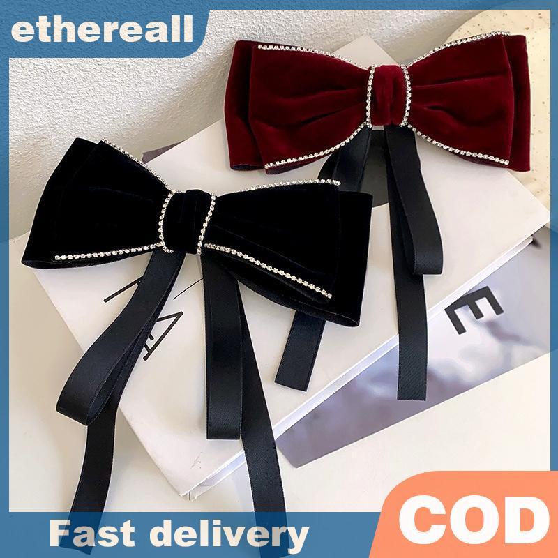 ETH ริบบิ้นคริสตัลย้อนยุคสําหรับผมผู้หญิงตกแต่งผมปีใหม่