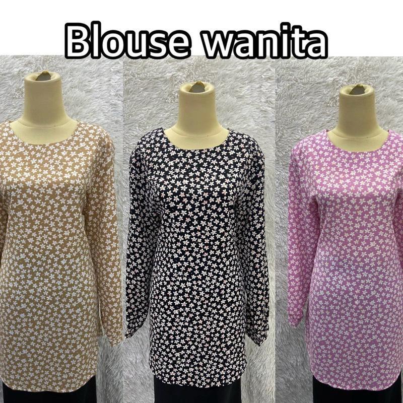 Y05 เสื้อผู้หญิงดอกไม้แขนยาว ไซส์ 44-50