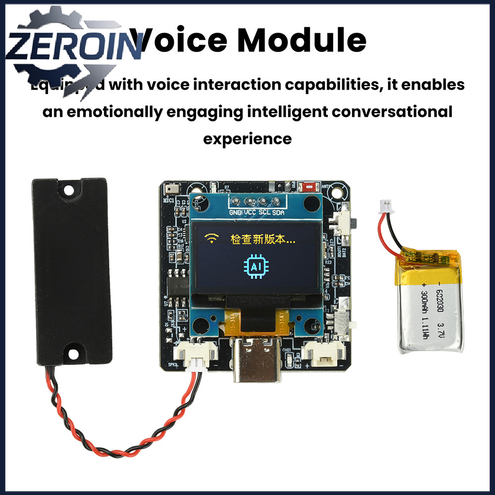 ESP32-C3 0.96 นิ้วบอร์ดพัฒนาหน้าจอ Ai โมดูลเสียงบทสนทนารองรับบูรณาการด้วย Xiaozhi/Deepsek/Doubao/Qwe