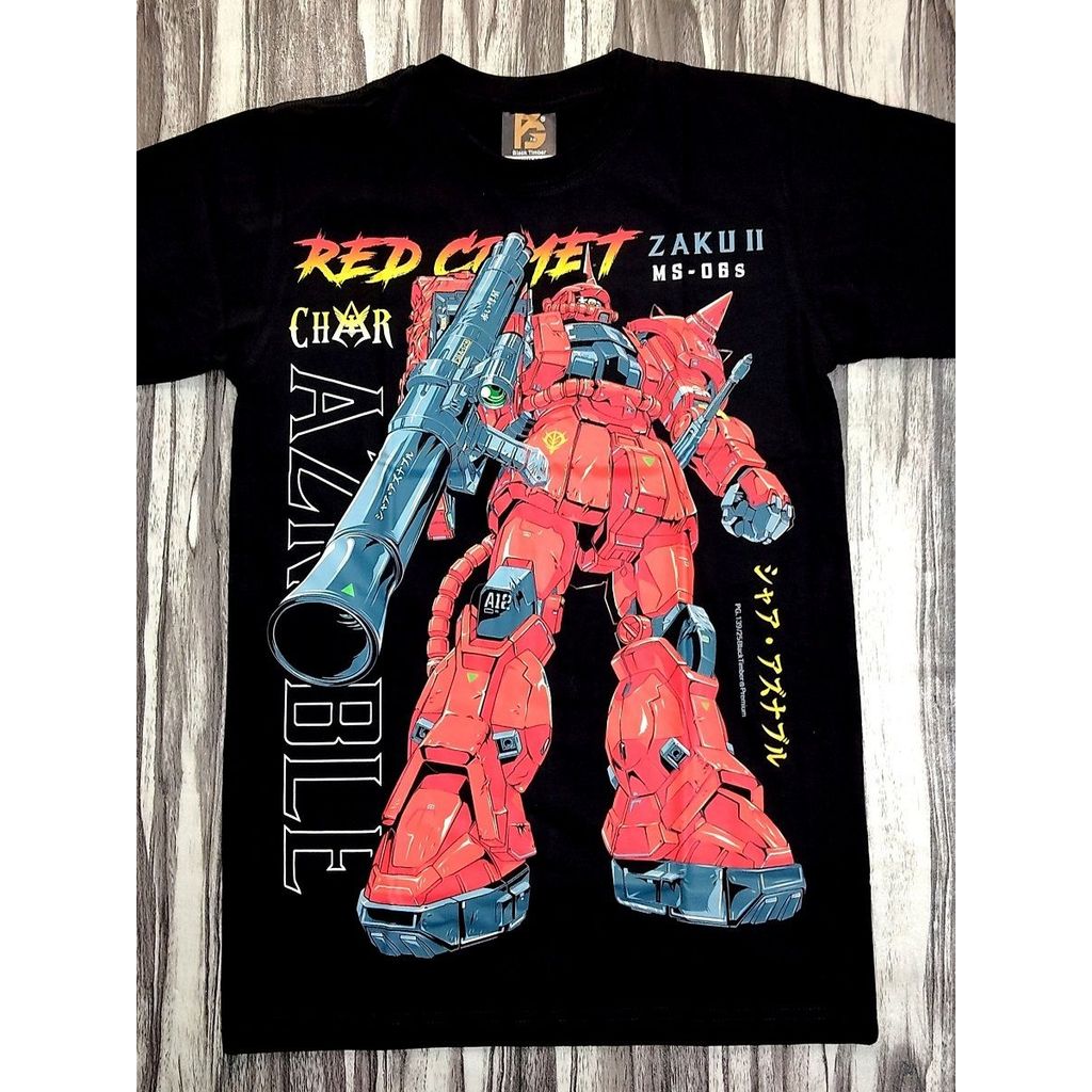 PG139 GUNDAM ZAKU II MS-06S CHAR AZNABLE ANIME MECH GUNPLA COLLECTION เกรดพรีเมี่ยมสีดํา TIMBER COTT