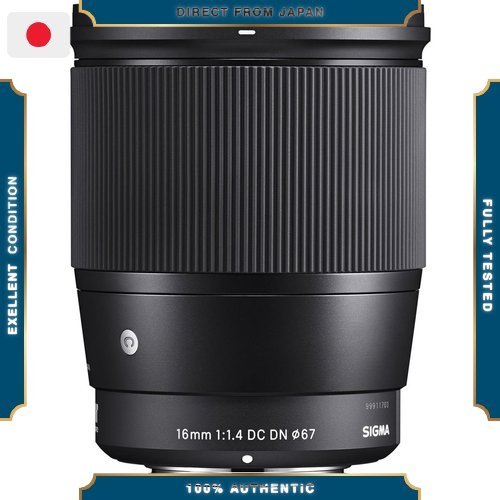 【Excellent】 เลนส์ Sigma 16mm F1.4 DC DN สำหรับกล้องมิเรอร์เลส APS-C E-Mount ของ Sony (รุ่นร่วมสมัย)
