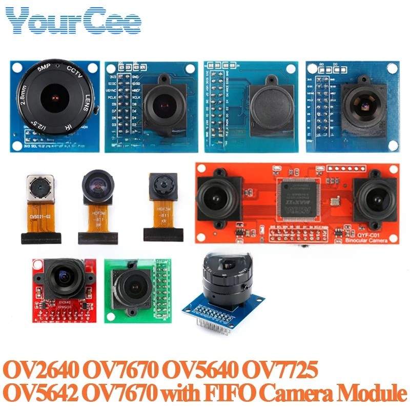 โมดูลกล้อง OV7670 OV5642 OV7670 พร้อม FIFO OV7725 ชุดกล้องกล้องส่องทางไกล STM32 Driver สําหรับ Ardui