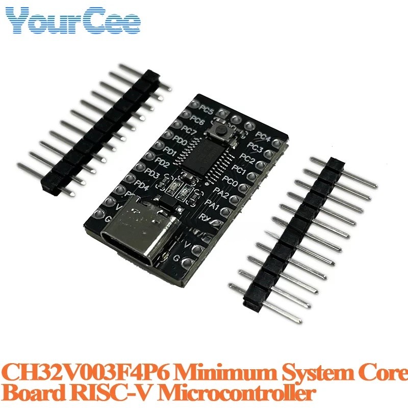 CH32V003 CH32V003F4P6 ระบบ core development board 48MHz 3.3/5V 2KB SRAM 16KB แฟลช RISC-V microcontro
