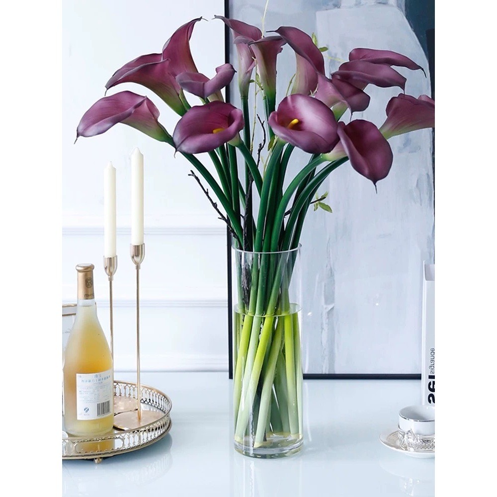 ดอกคาล่าลิลลี่ สเหมือนจริง ดอกไม้ประดิษฐ์เกรดA+   ดอกไม้แต่งบ้าน ดอกไม้จัดช่อ( พร้อมส่ง ) CAL - รูปที่ 5