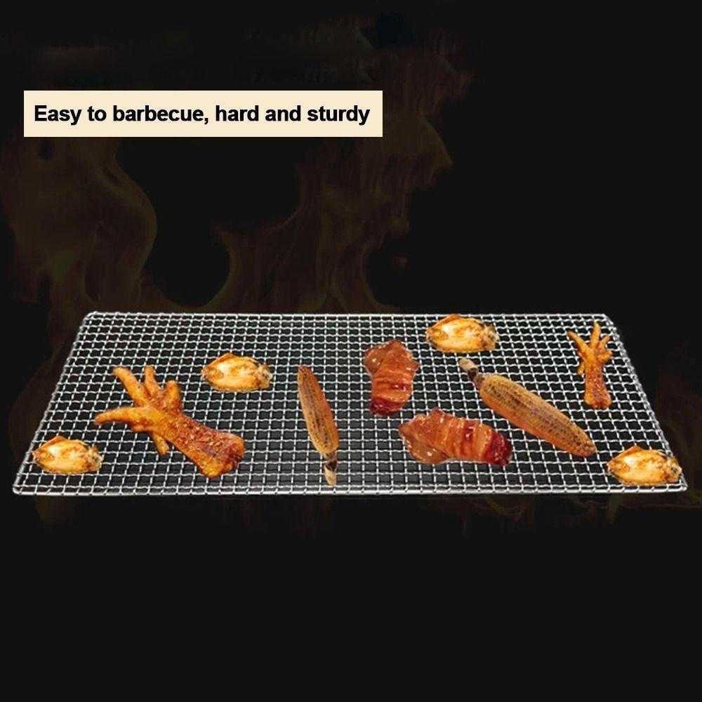 เฮ้ ตะแกรงปิ้งย่าง, ตะแกรงเหลี่ยมสแตนเลส , เครื่องมือทําอาหารแบบนอนสติ๊กแบบใช้ซ้ําได้ - รูปที่ 5