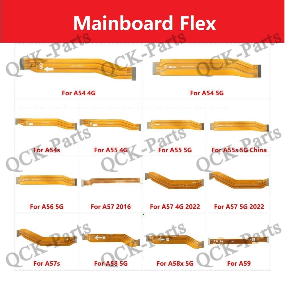 สําหรับOPPO A54 A54s A55 A55s A56 A57 A57s A58 A58x A59 4G 5G 2022 เมนบอร์ดหลักจอแสดงผลLCD Connector Flexสายอะไหล่