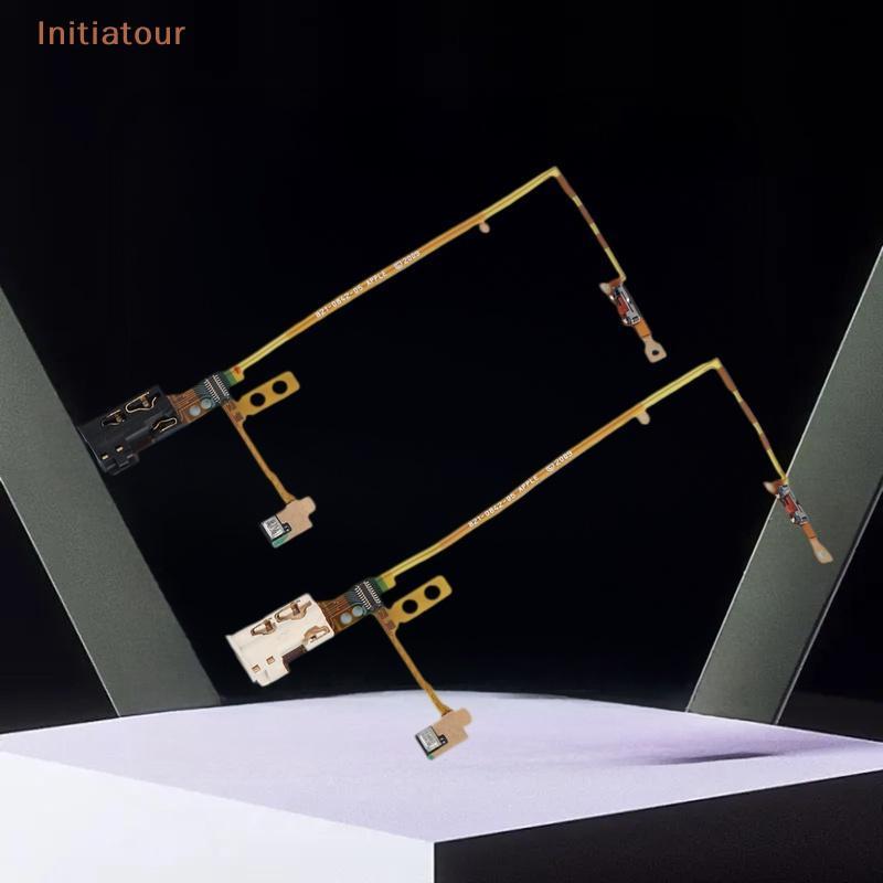 [Initiatour] สําหรับ IPod Nano 5 5th Gen ck สีขาวหูฟังแจ็คเสียงถือสวิตช์ไมโครโฟนโมดูล Flex Cable Rep