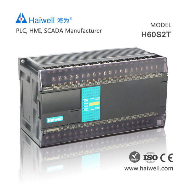 Ziyao 2026 Haiwell H60S2T 60 I/O PLC Controller พร้อมอินเทอร์เฟซการสื่อสาร RS485 สําหรับควบคุมอุณหภู