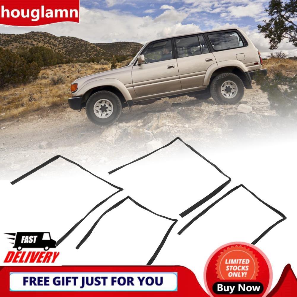 Houglamn แถบสายพานยางประตูหน้าต่าง Weatherstrip สำหรับ FZJ80 FJ80