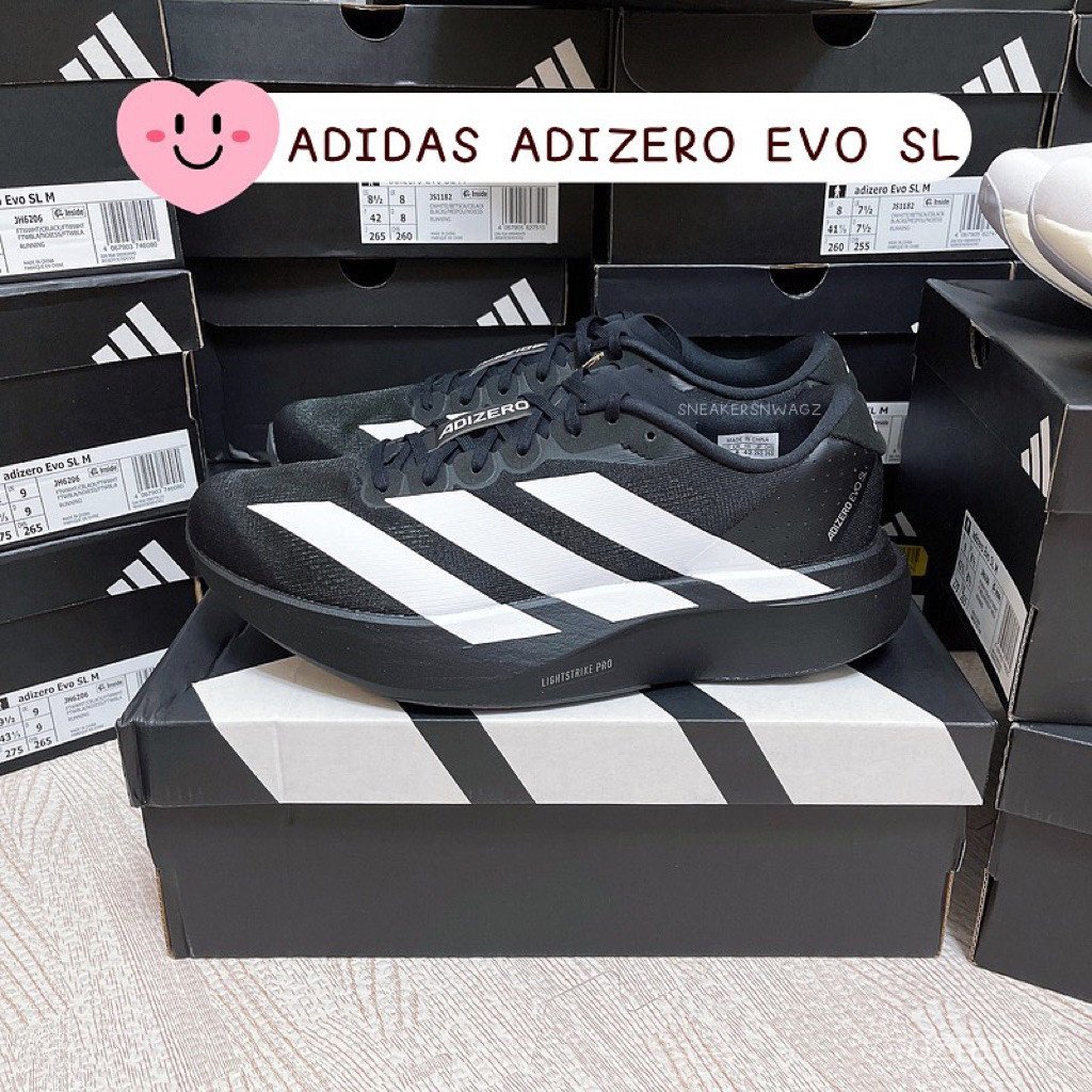 [พร้อมส่ง & Pre-Order] รองเท้าวิ่ง ADIDAS ADIZERO EVO SL - (JP7149) Color: Core Black/Core White UTP