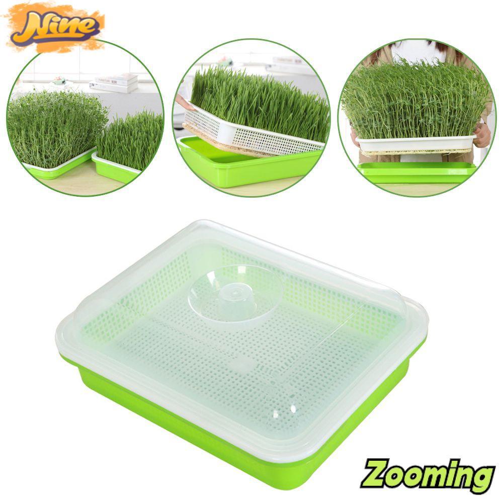 ZOOMING Grow Nursery Pots Home Garden Hydroponic ถาด Soilless Cultivation Sprout Pot