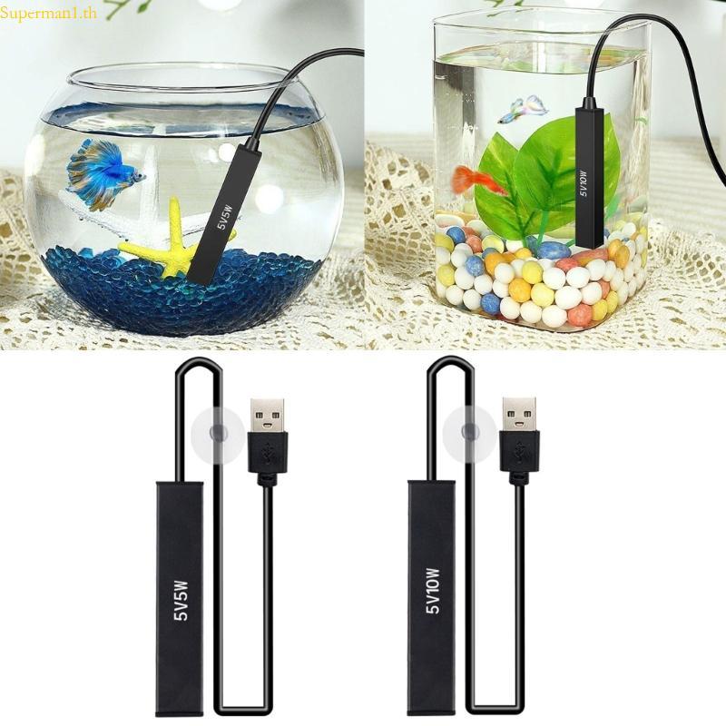 ที่ดีที่สุด 5w 10w Mini Aquarium เครื่องทําความร้อนถังปลาเครื่องทําความร้อน Thermostat อุณหภูมิปรับไ