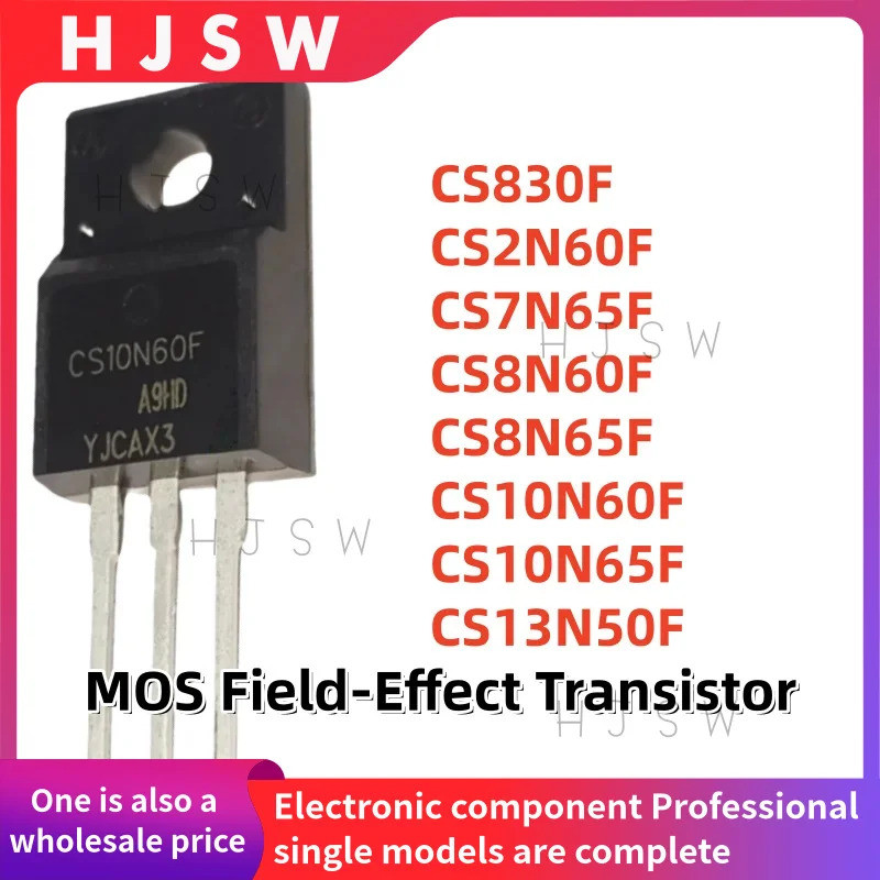 5PCS CS830F CS2N60F CS7N65F CS8N60F CS8N65F CS10N60F CS10N65F CS13N50F TO-220F MOS Field-Effect ทราน