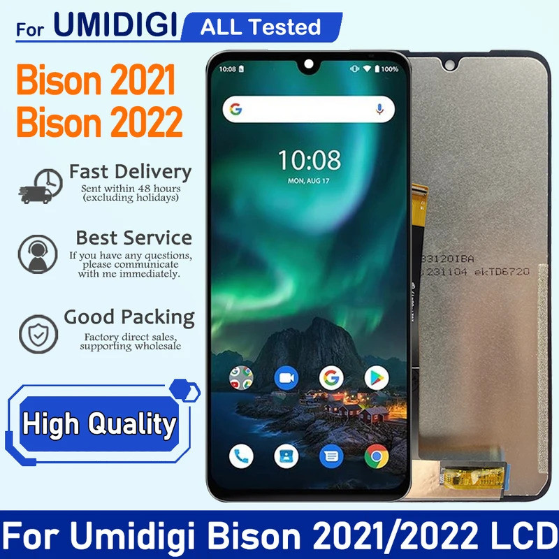 สําหรับUMIDIGI Bison Bison Pro 2021 BISON 2022/ 6.3 "FHD+ จอแสดงผล LCD + หน้าจอสัมผัส