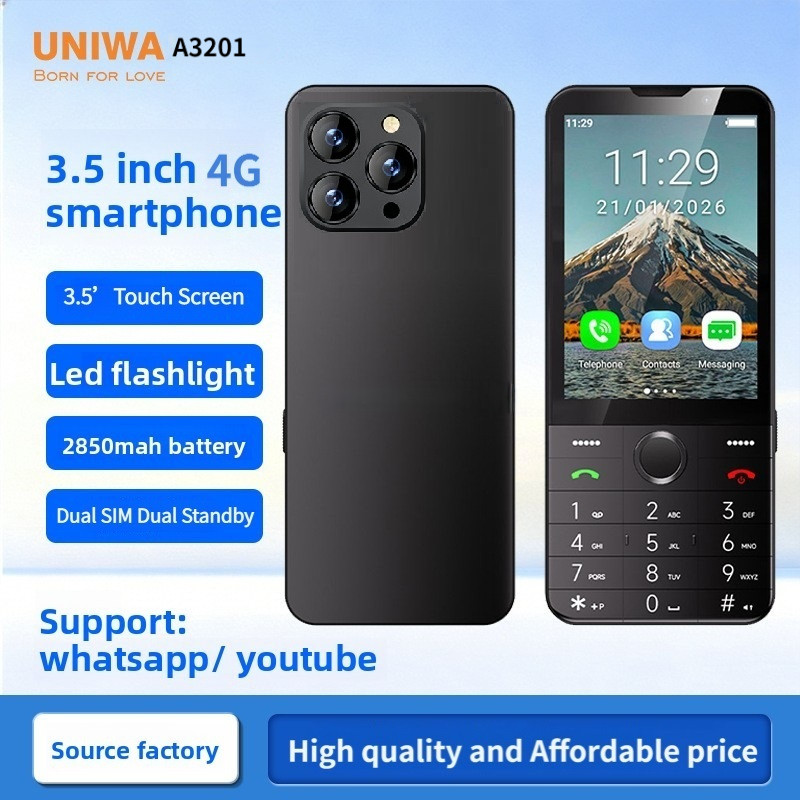 [Sheren] โทรศัพท์สไตล์ใหม่ Button 3.5 รองรับ whatsapp Video Chat 4g สมาร์ทโฟน Android smartphone