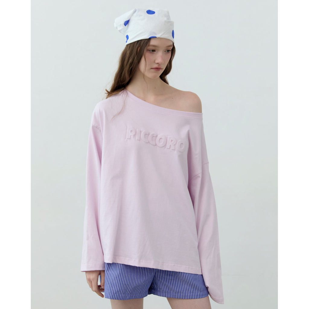 Piccoro - Everyday Oversized Top เสื้อยืดโอเวอร์ไซส์โลโก้ปั๊มนูน