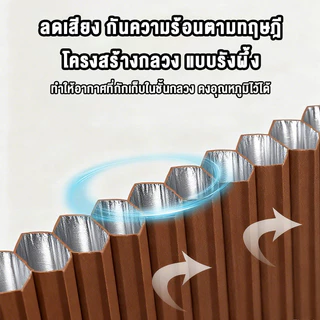 ประตูพับรังผึ้ง ประตูพับซ่อน ฉากกั้นห้อง ประตูบานเลื่อน กันแอร์ ประหยัดไฟ ไม่ต้องเจาะ 80/90/120x200cm