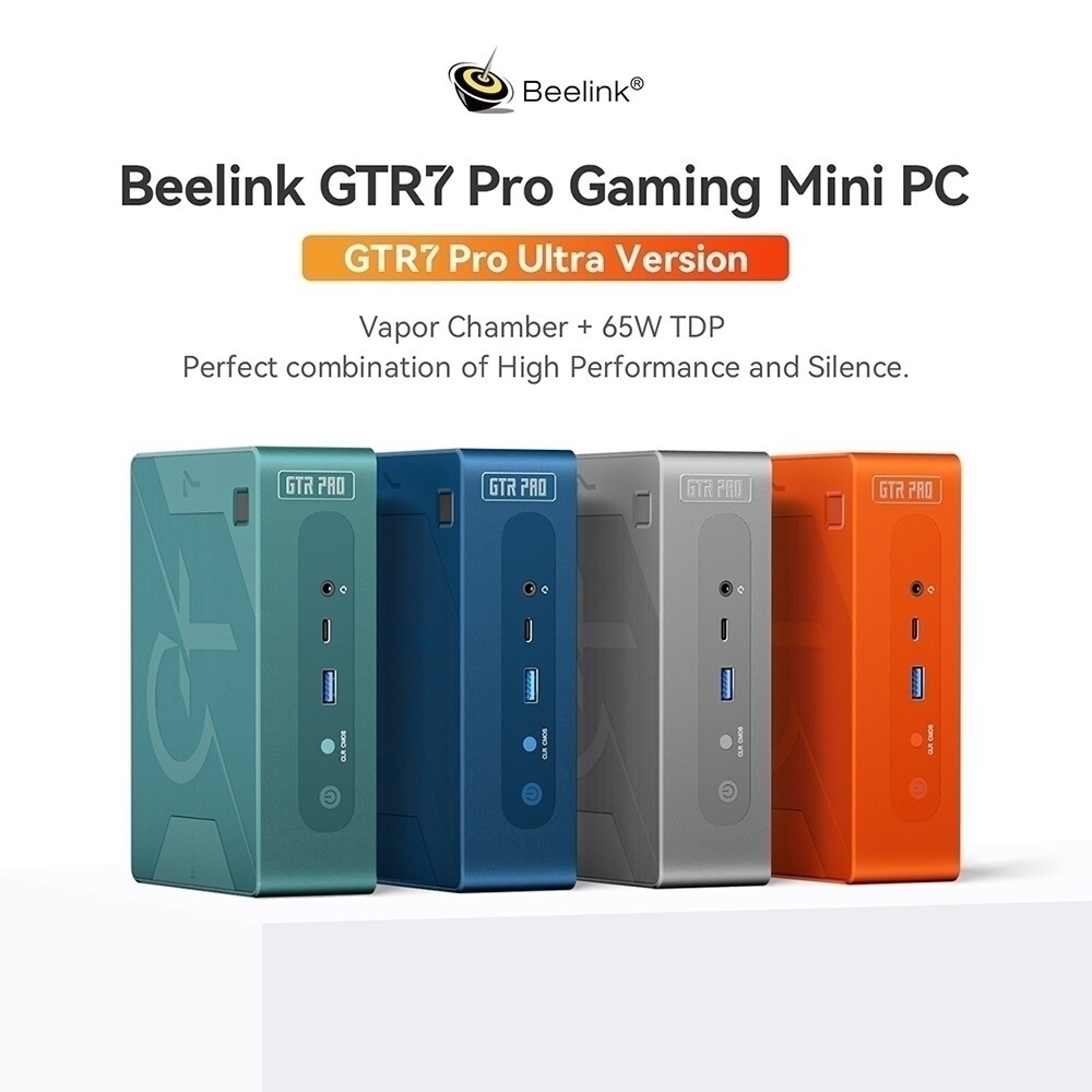 Original Beelink GTR7 Pro Ryzen 9 7940HS Gaming Mini PC Up to 65W TDP Support Overclocked Desktop