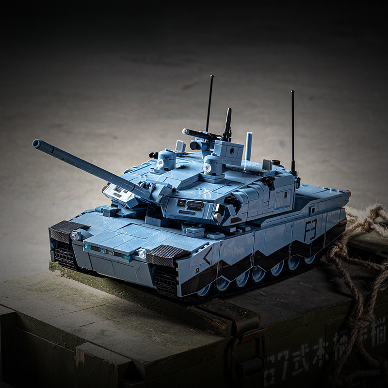 12GO-96001-5 ถังโมเดิร์น Abrams X Panther KF51 ประกอบอาคารบล็อกของเล่นเด็กรุ่น