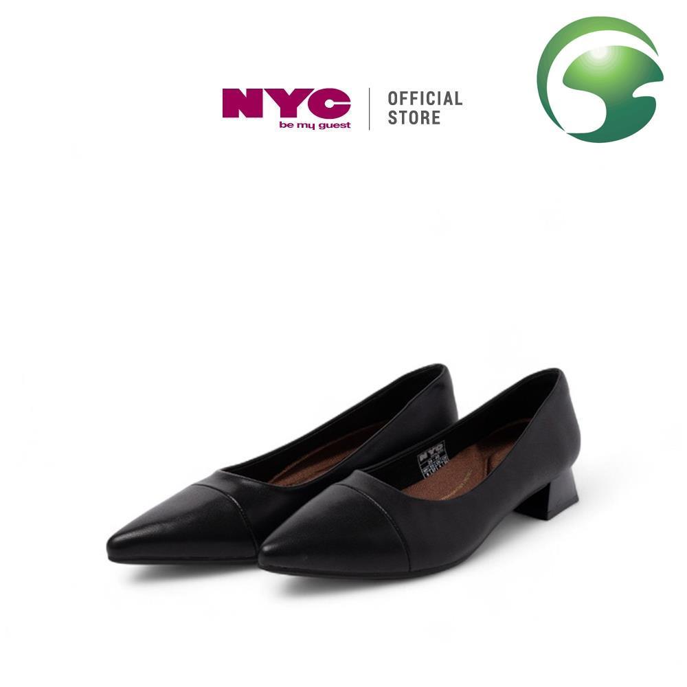 AE4 NYC Kasut Perempuan Latarsha Low Block Heels -N22511-YX01SV-1-BLACK
