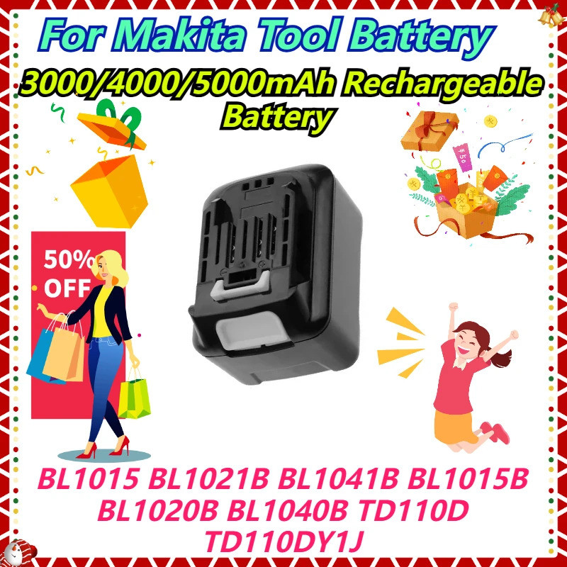 สําหรับ Makita BL1015 BL1021B BL1041B BL1015B BL1020B BL1040B TD110D TD110DY1J เครื่องมือแบตเตอรี่ 3