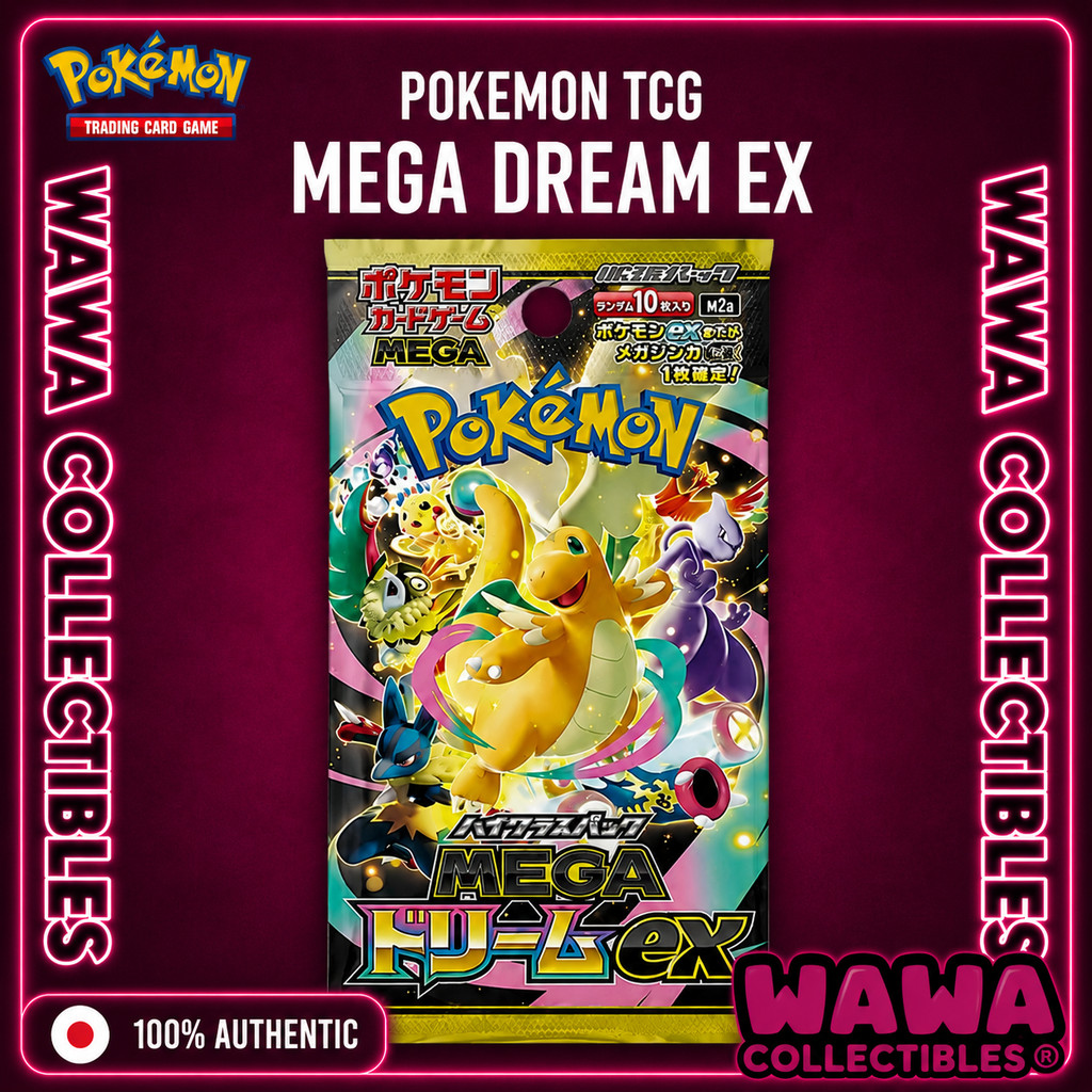 🔥 Pokémon JP M2a MEGA Dream ex Booster Pack | การ์ดโปเกมอนญี่ปุ่นแท้ 100% 1ซอง  ลุ้น SR SAR AR UR