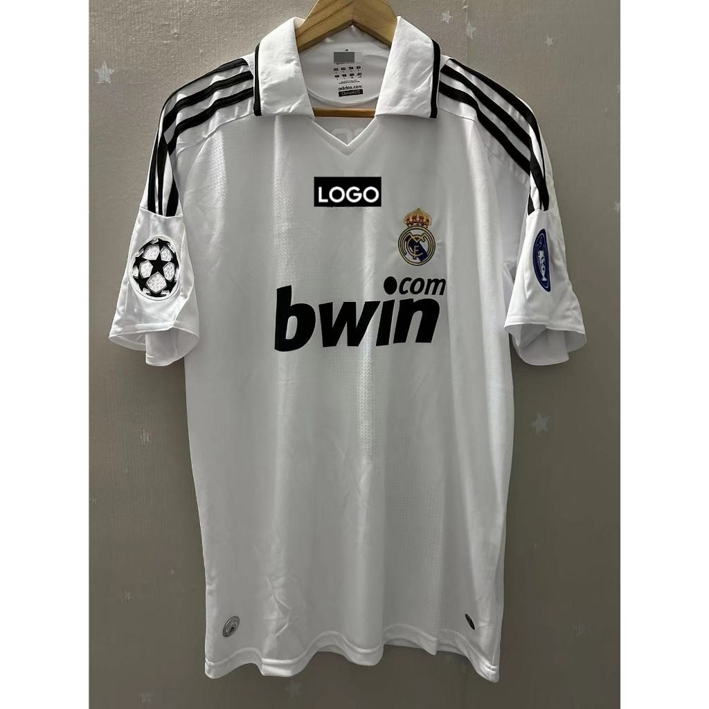 2008-09 Real Madrid Home Retro Jersey – เสื้อยืดแบบกําหนดเอง (Van Nistelrooy, Robben, Raul, Sergio R