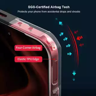 ปลอกแม่เหล็กบางเฉียบสําหรับ infinix GT 50 30 20 10 Pro infinix GT 30 Plus 5G 5G + กรณี TPU PC กรอบสีดํา Anti-Yellowing Tough ScratchProof ฝาครอบป้องกัน 02
