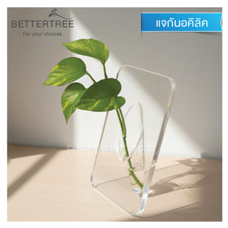 แจกันอะคริลิกแบบตั้ง  มินิมอลทรงใส ตั้งโชว์ได้ทุกมุมบ้าน แจก…