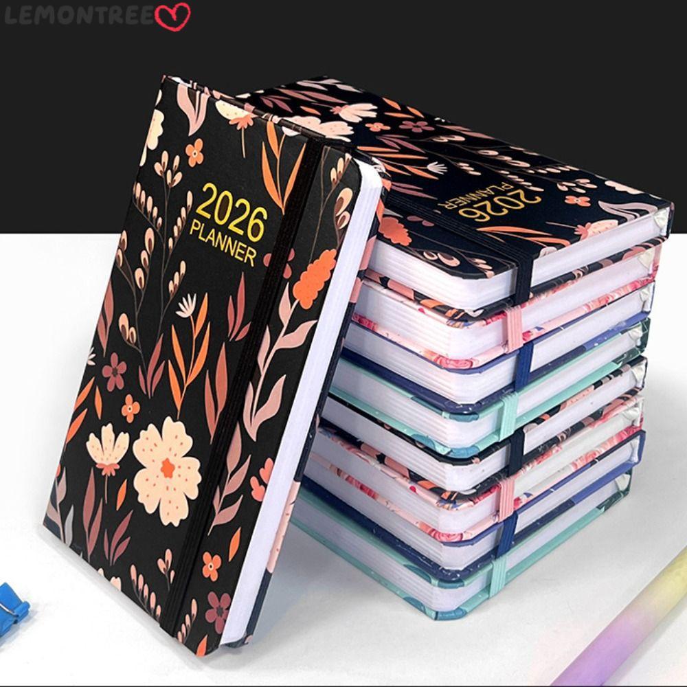 LEMONTREE 2026 Pocket Planner, A6 Weekly และรายเดือน Pocket Calendar 2026, Jan.2026 - Dec.2026 Sched