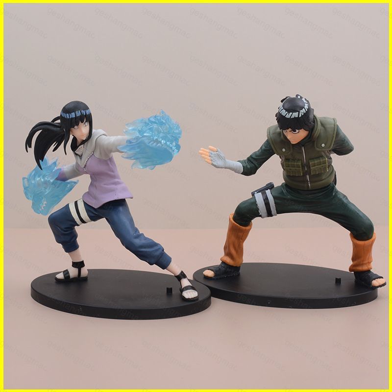 MG1 Naruto Action Figure Hyuga Hinata Rock Lee ตุ๊กตาของเล่นสําหรับเด็กตกแต่งบ้านอะนิเมะตุ๊กตาคอลเลก