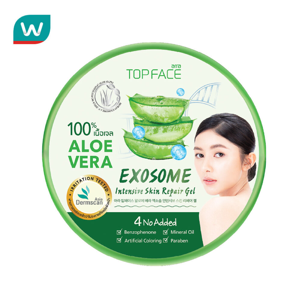 Arra TopFace อาร่า ท็อปเฟซ อะโล เวร่า อินเทนซีฟ สกิน รีแพร์ เจล 300 กรัม