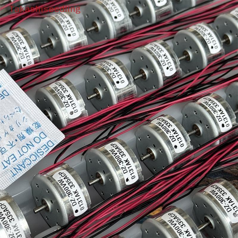 (Takashiseedling) 1 ชิ้น 300 ไมโครมอเตอร์ 24 มม.รอบแกน 2 มม.เพลา 3V-6V 3.7V 5V 6V 7550RPM สําหรับของ