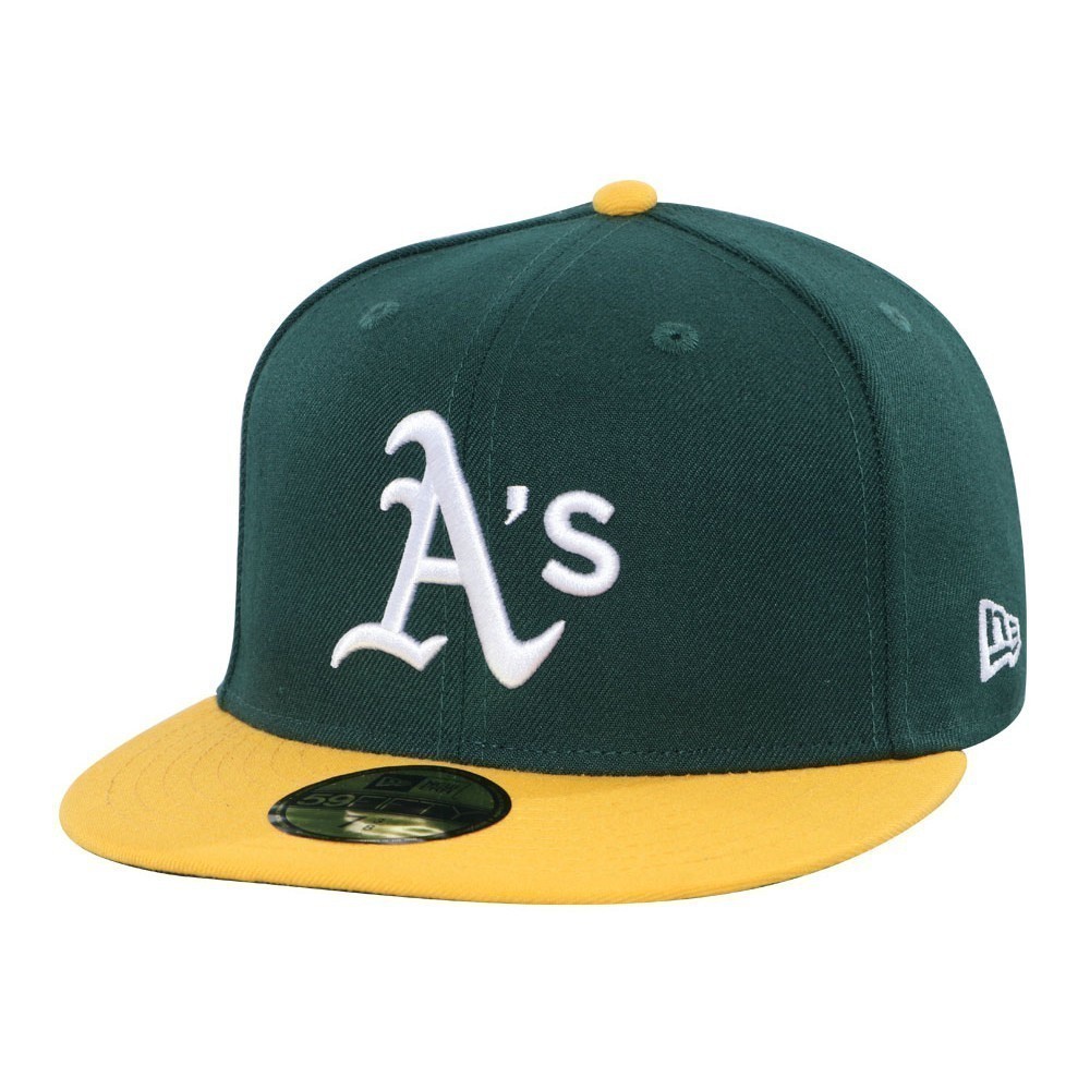 Oakland Athletics AC Perf Yellow Green Fit Cap One
