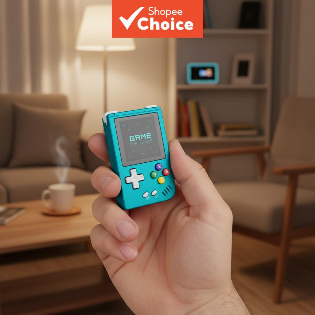 เครื่องเล่นเกมพกพา ANBERNIC RG Nano Retro พร้อมหน้าจอ IPS ขนาด 1.54 นิ้ว การ์ด TF 64G ขนาดเล็กอลูมิเ