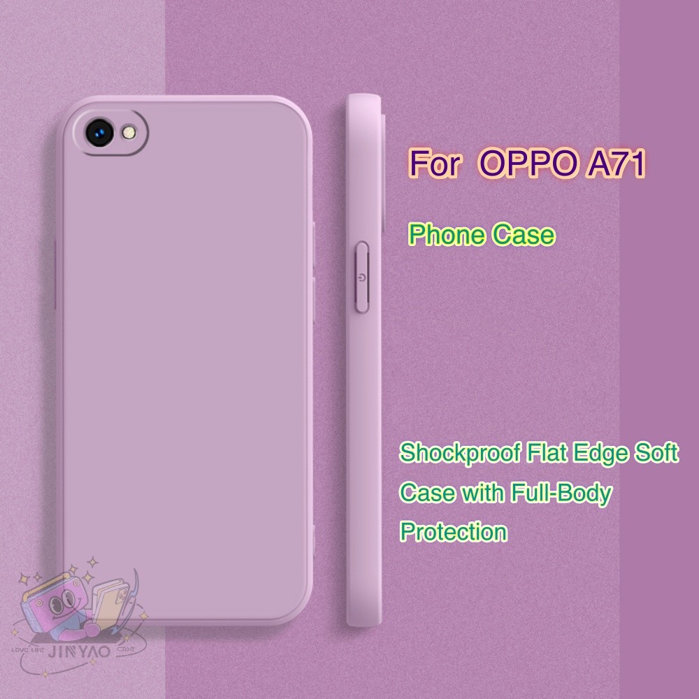 แฟชั่นสําหรับ OPPO A71 เคสโทรศัพท์ Minimalist มีสไตล์สีชมพูทนทาน Matte Case คู่ป้องกันกรณี