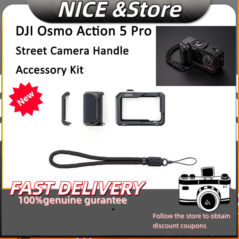 ต้นฉบับ DJI Osmo Action 5 Pro / Action 4/3 Street Shot Handle - ชุดอุปกรณ์เสริมสําหรับ DJI Osmo Action, อุปกรณ์เพิ่มเติม