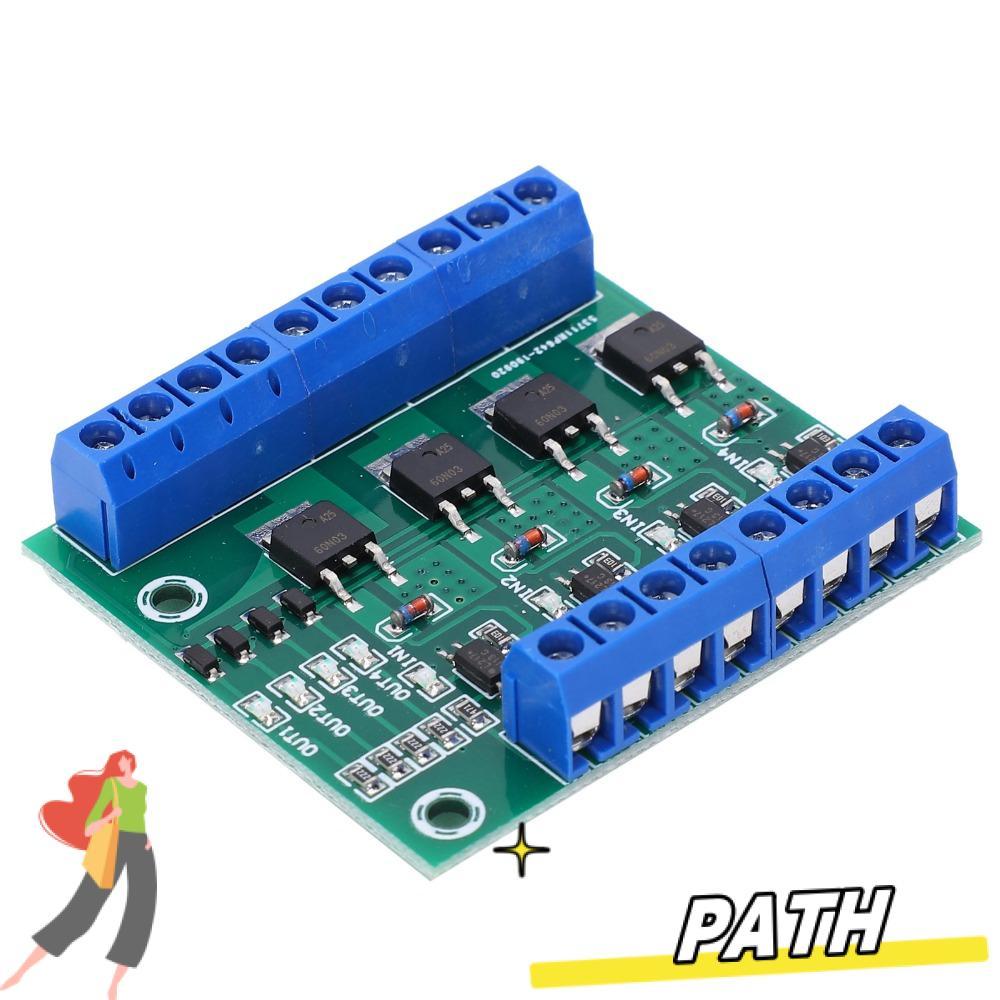 PATH Field Effect Tube Module, YYNMOS-4 0~1KHZ 4‐Way MOS Tube Module, Electronic Circuit PWM 3-20V 4
