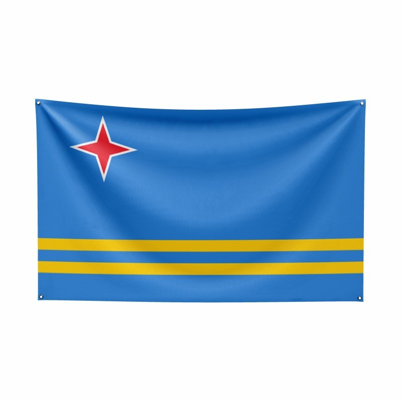 จัดหาธง Aruba Aruba No. 4 ธง 3 x 5ft ผู้ผลิตขายส่ง