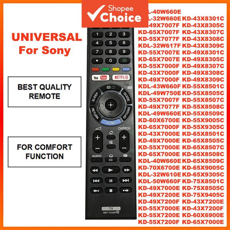 สําหรับ Universal Sony Bravia Android Remote RMT-TX300P RMT-TX300E RMT-TX300U KD-55X7000E RMF-TX200U