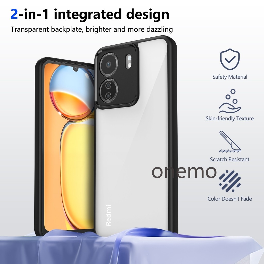 ปลอกสําหรับ Xiaomi Poco C65 4G Poko PocoC65 2310FPCA4G 2310FPCA4I เคสโทรศัพท์อะคริลิคใสโปร่งใสซิลิโค