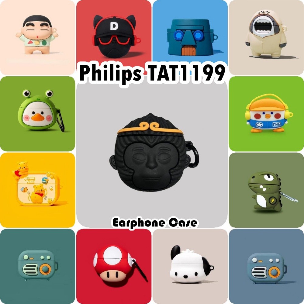 READY STOCK!นําไปใช้กับ Philips TAT1199  เคส Case เคสหูฟัง การ์ตูนสร้างสรรค์ ซิลิโคนนุ่ม เคส เคสหูฟัง NO.2