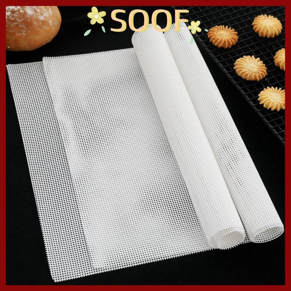 in สต็อกSOOF 1 ชิ้น Dehydrator แผ่น,อาหารผลไม้เครื่องเป่าซิลิโคน Steamer ตาข่าย Pad, เตาอบอุปกรณ์ครัวนํากลับมาใช้ใหม่ Non-Stick Baking Mat