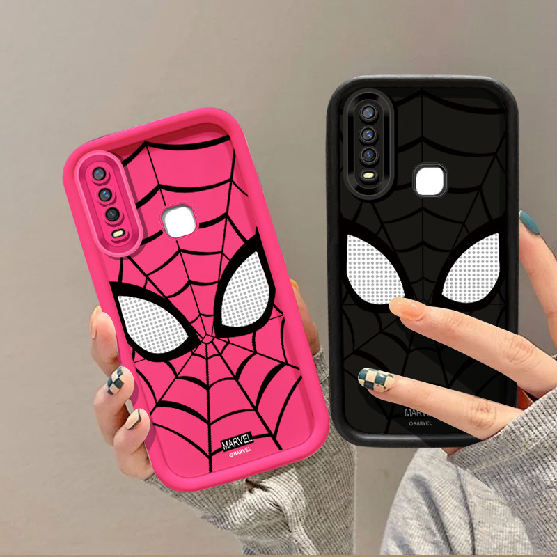 การ์ตูน Spider-Man หน้ากากอะนิเมะเคสโทรศัพท์สําหรับ VIVO Y17 Y15 Y12 Y12i Y3S 1901 1902 1904 Y7S S1 