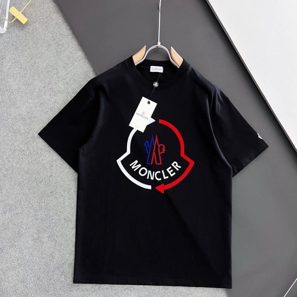 เสื้อยืดผ้าฝ้ายแท้ Mengjia ลายพิมพ์รอบคอ แขนสั้น ใส่ง่ายทั้งผู้ชายและผู้หญิง สไตล์คลีซual