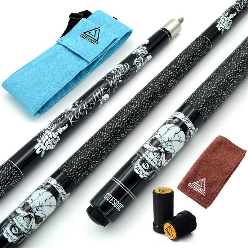 CUESOUL Q Beast ROCKIN Series Pool Cue Set | 9-Piece Set 20oz Each Club